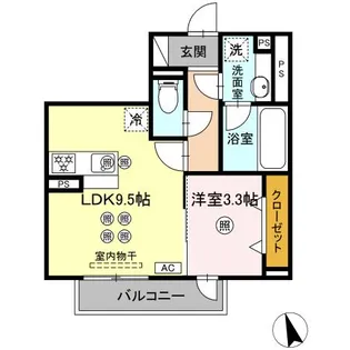 ニューライフテラス【1階】の間取り