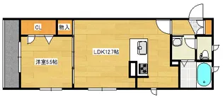 フローラ古江西の間取り