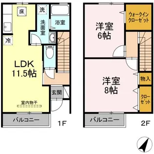 FairyCourt“I”の間取り