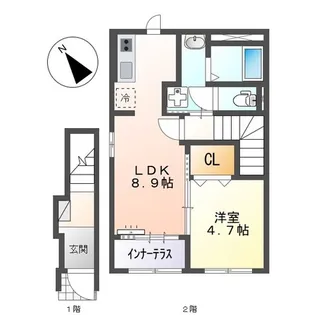 仮)スターテラス2伴東の間取り