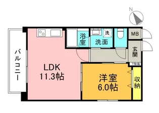 コリエンテ大宮の間取り