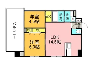 メイクス京橋川2の間取り