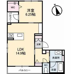 ベレオ中広の間取り