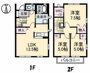 モンテベルデA棟の間取り