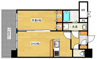 コンティニューム宇品の間取り