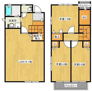 メイプルヒルズの間取り