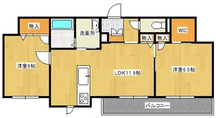 グランフリー庚午北の間取り
