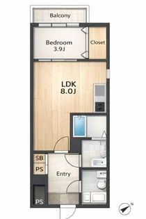 セブンプロート古市の間取り