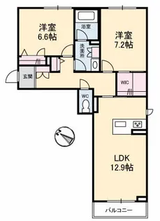 ファミール船越南の間取り