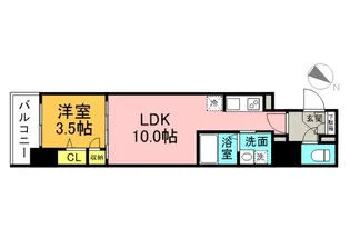 S-RESIDENCE東千田公園ALESIAの間取り