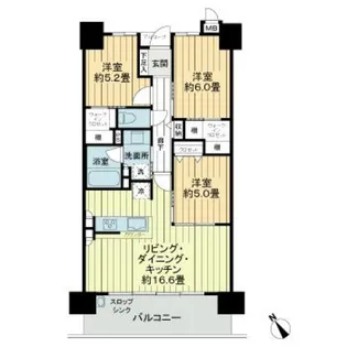 サーパス祇園ゲートレジデンスの間取り