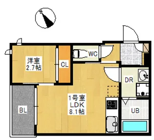REGALEST舟入本町SKの間取り