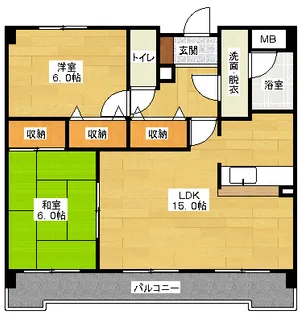 サンコーポ長楽寺マンションの間取り