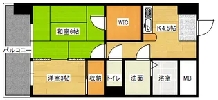トランコート御幸橋の間取り
