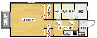 グランモア西本の間取り