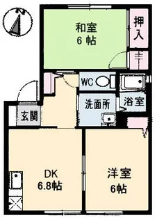 フレサリアB棟の間取り