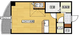 グランドポレストーネ竹屋の間取り
