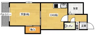 コーポ西縮景園の間取り