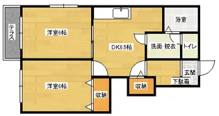グランビアKの間取り