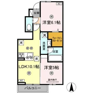 パークボヌールD棟の間取り