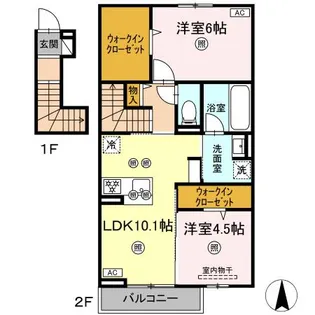 パークボヌールD棟の間取り