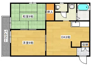 フレグランスKの間取り