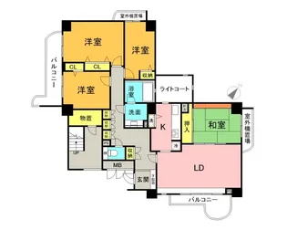 A.CITYタワーズウエスト【3階】の間取り