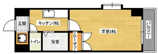 メルベーユ8番館【1階】の間取り