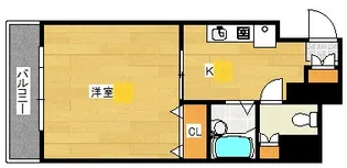 ブルースカイ小町【6階】の間取り