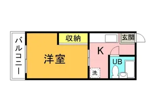 第1洋光マンション【2階】の間取り