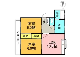 パル翠町【1階】の間取り