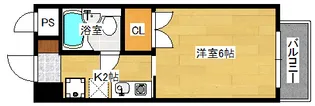 ヴェルコート上幟【4階】の間取り