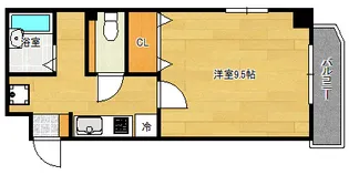 クロワール京橋【9階】の間取り