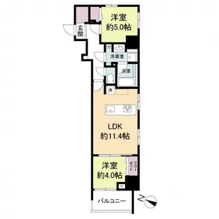 ブランシエスタ広島駅【12階】の間取り