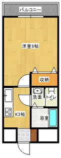 エリーな横川【9階】の間取り