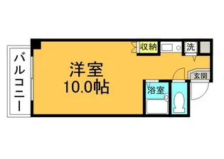 上幟町ビル【6階】の間取り