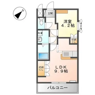 ヒールコートA&G【1階】の間取り