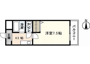 グランデパラッツォ大芝【2階】の間取り