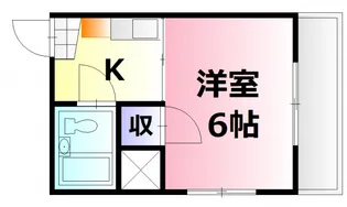コーポ平本【5階】の間取り