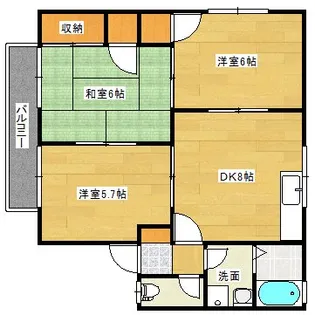 セジュール行友1【1階】の間取り