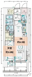 エステムコート広島国泰寺【6階】の間取り