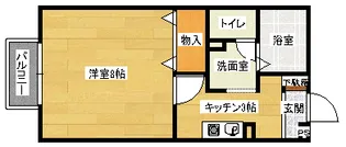シーソン城泉B棟の間取り