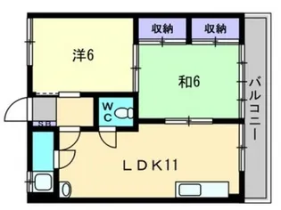 波多野マンション【3階】の間取り