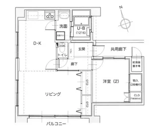 ロッコー上八丁堀グランドマンション【7階】の間取り