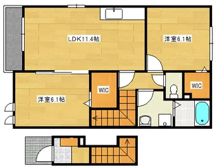 グリーンヒルB【2階】の間取り