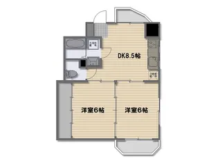 サンライズ舟入川口ビル【5階】の間取り