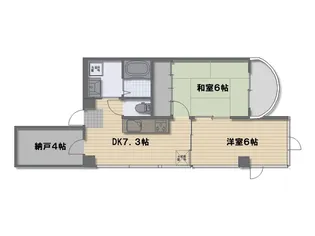 サンライズ舟入川口ビル【5階】の間取り
