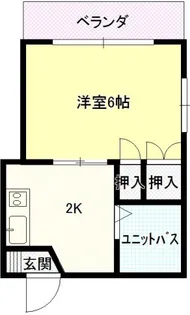 ジョイフル住吉【4階】の間取り
