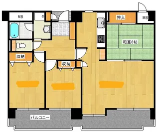 井口台パークヒルズ壱番館の間取り