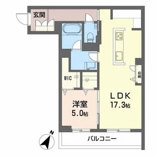EcrageTakasu【2階】の間取り